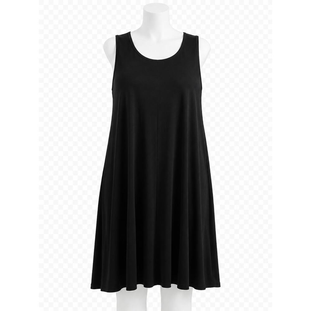 Lane Bryant Women’s Black Sleeveless Swing Dress Plus - Size 26 - Flowy A-Line